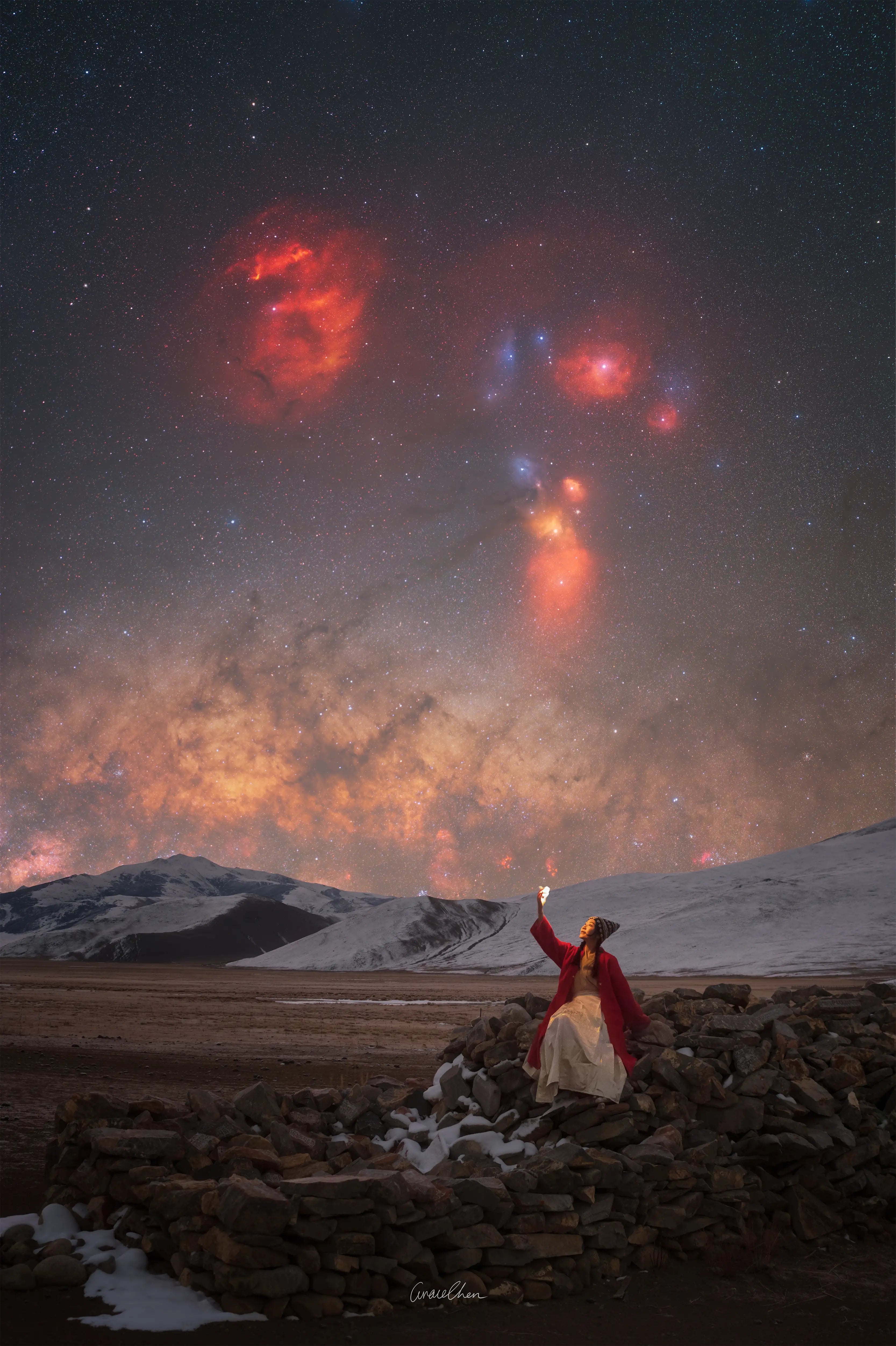 “‘New Year Galaxy & Rho Ophiuchi Complex”